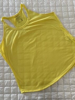 Patagonia XL Capilene Cool Trail Sporty Bright Yellow Racerback Soft Tank Top